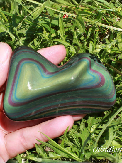 Pierre obsidienne forme libre