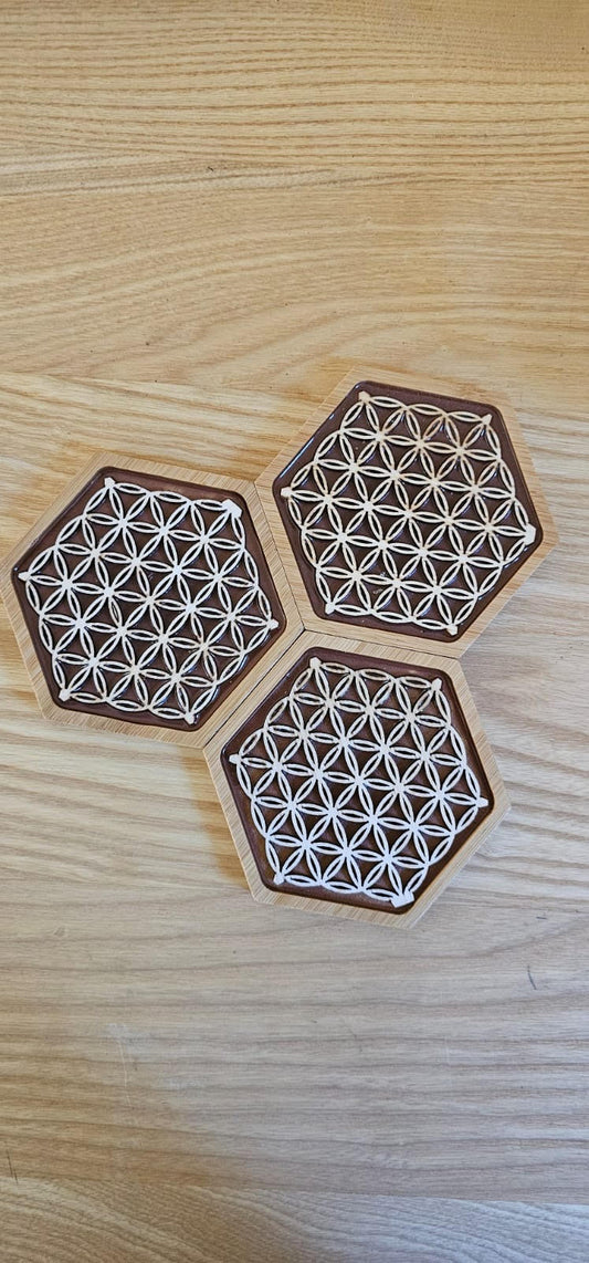 Lot de 3 x sous-bocks